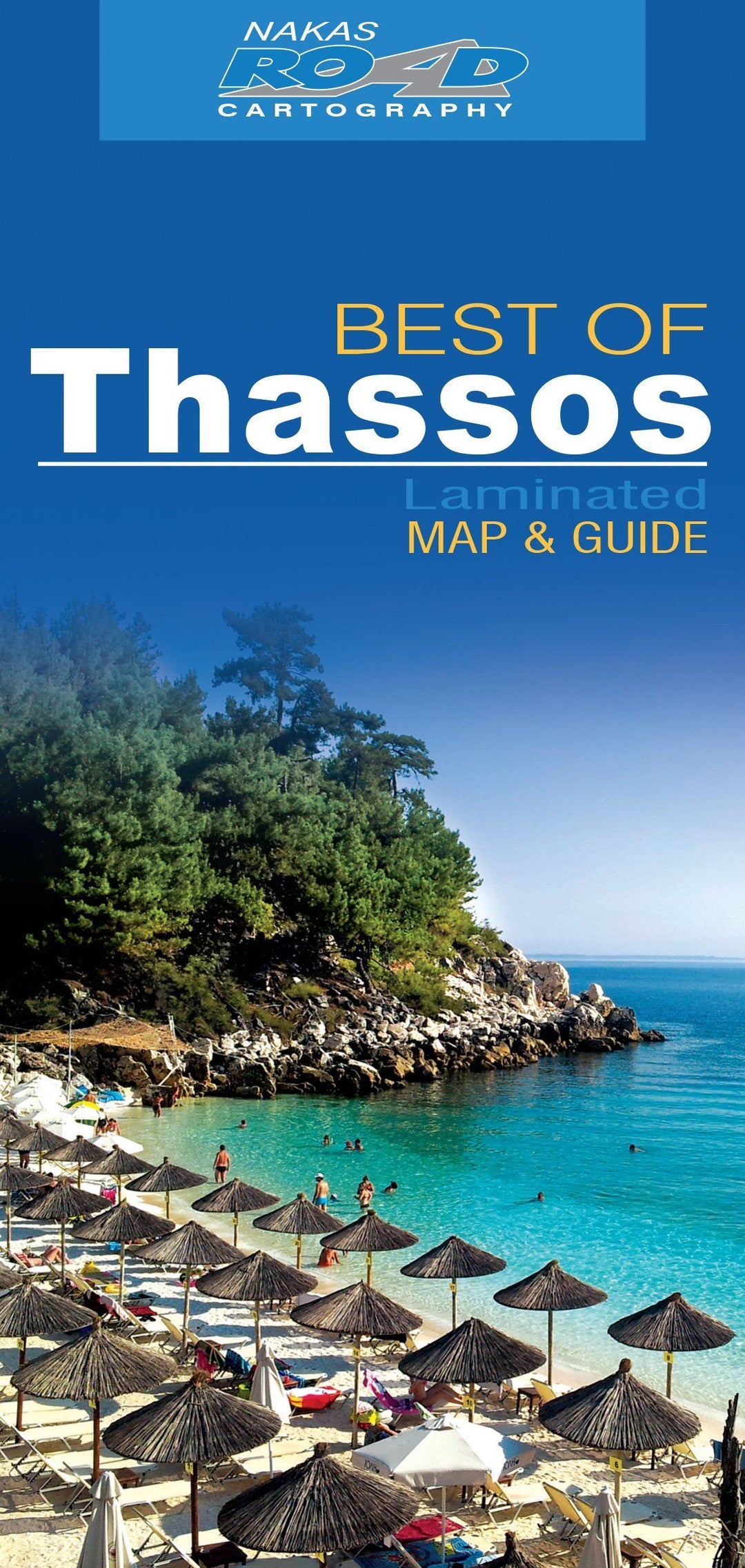Carte détaillée - Thassos | Road Editions - Best Of carte pliée Road Editions 