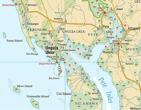 Carte détaillée - Zanzibar | Harms Verlag carte pliée Harms Verlag 