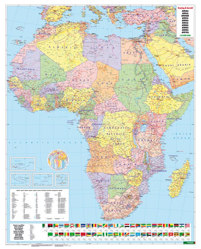 1971 Peoples of Africa Map – MapsCompany - Travel and hiking maps