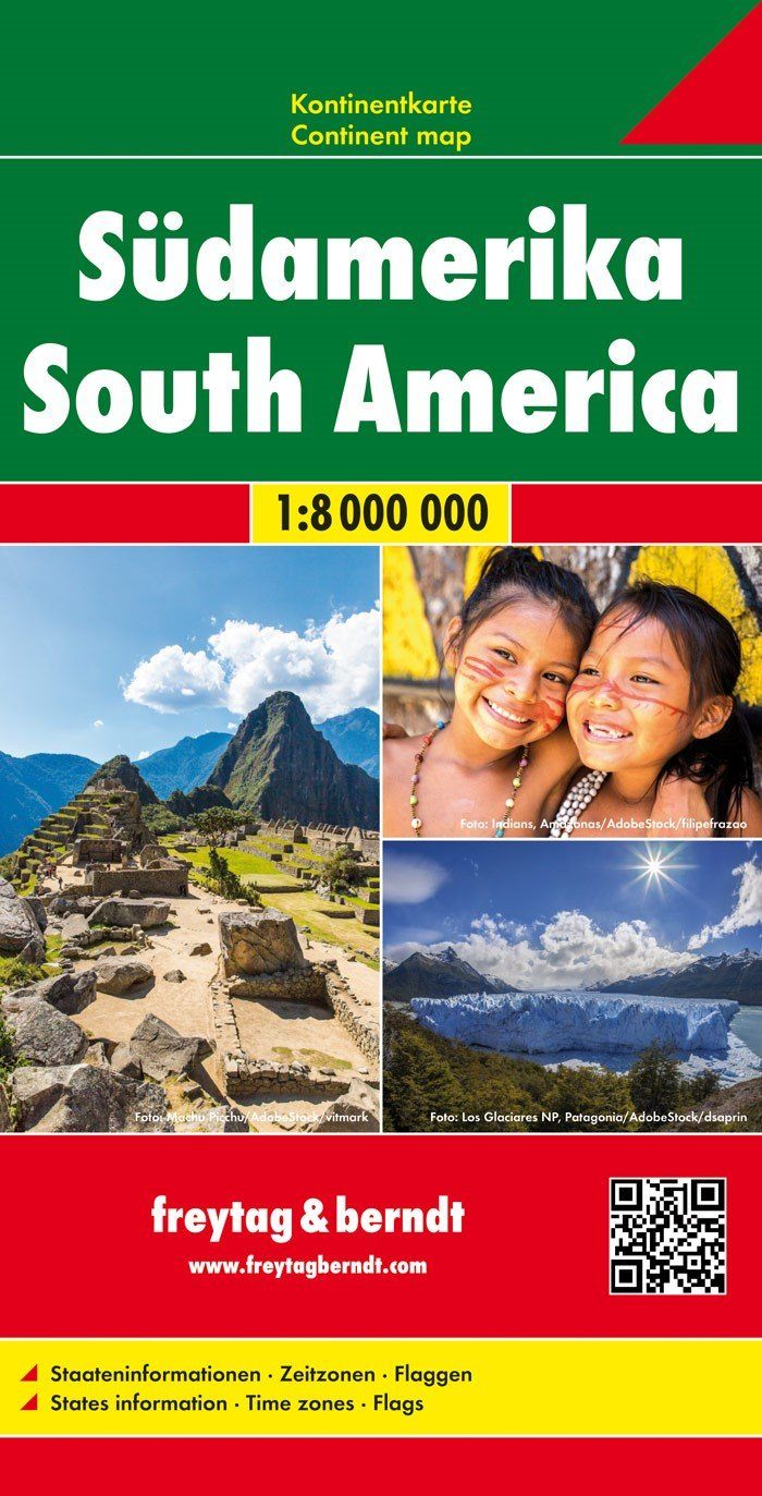Carte générale - Amérique du Sud | Freytag & Berndt carte pliée Freytag & Berndt 