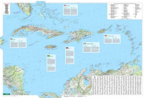 Carte générale - Croisières dans les Caraïbes | Freytag & Berndt carte pliée Freytag & Berndt 