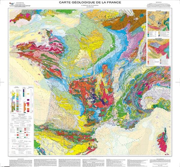 Carte géologique de la France (pliée) | BRGM carte pliée BRGM 