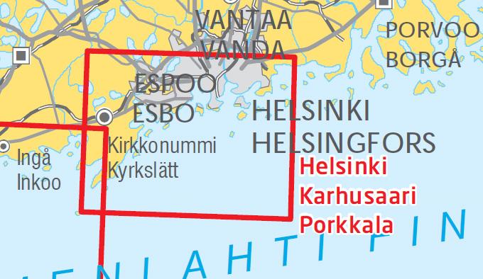 Carte marine n° 2 - Helsinki Karhusaari Porkkala (Finlande) | Karttakeskus carte pliée Karttakeskus 