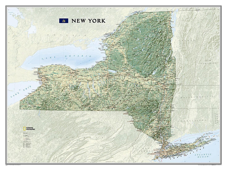 New York, Tubed by National Geographic Maps