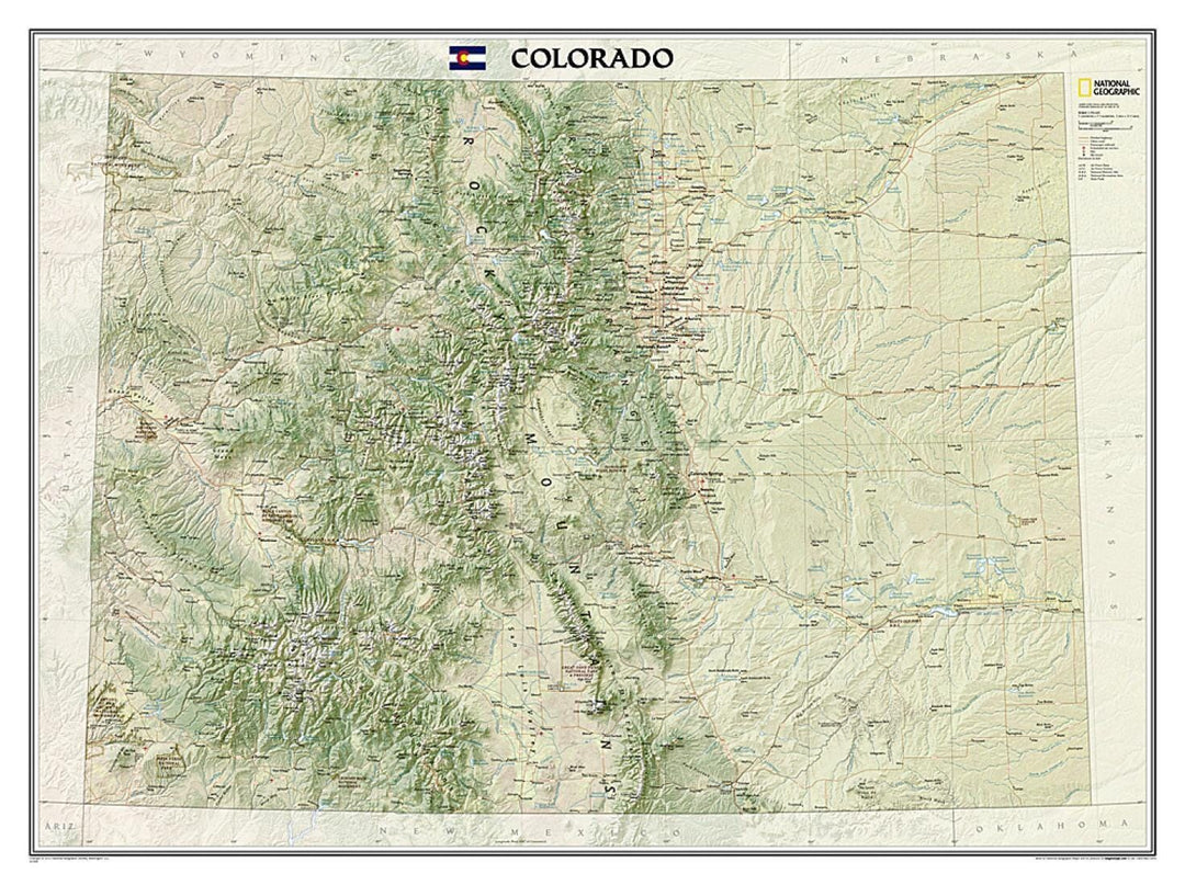 Colorado, Tubed by National Geographic Maps