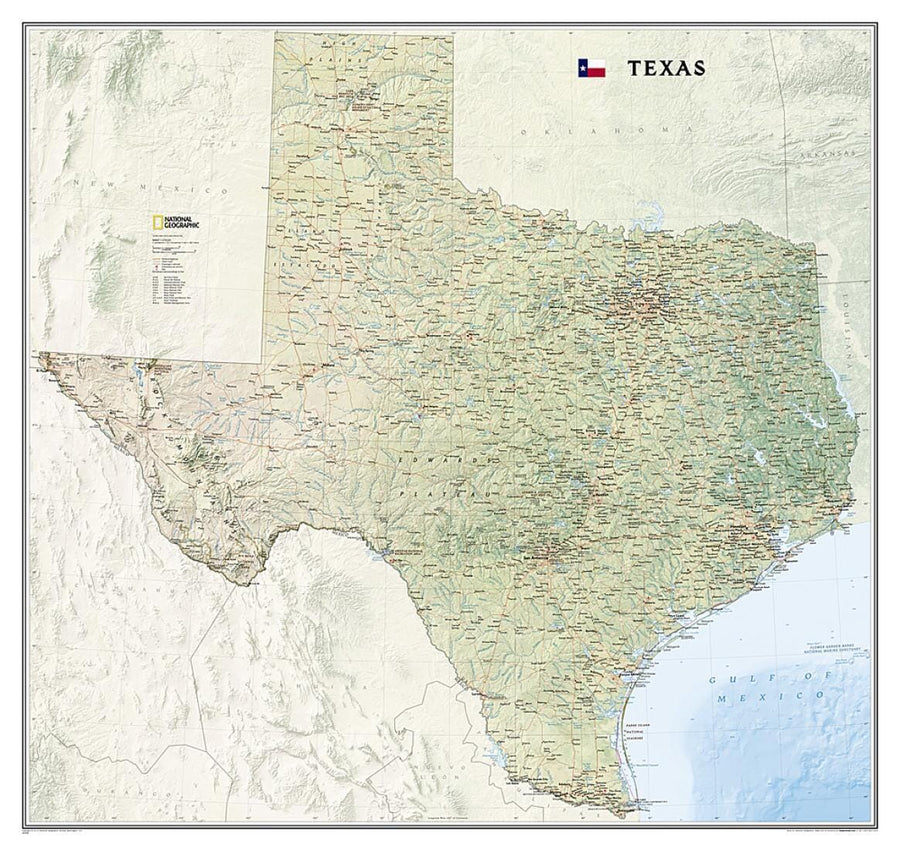 Texas, tubed by National Geographic Maps