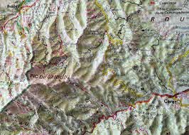 Carte murale en relief - Annecy & Mont Blanc | IGN carte relief grande dimension IGN 