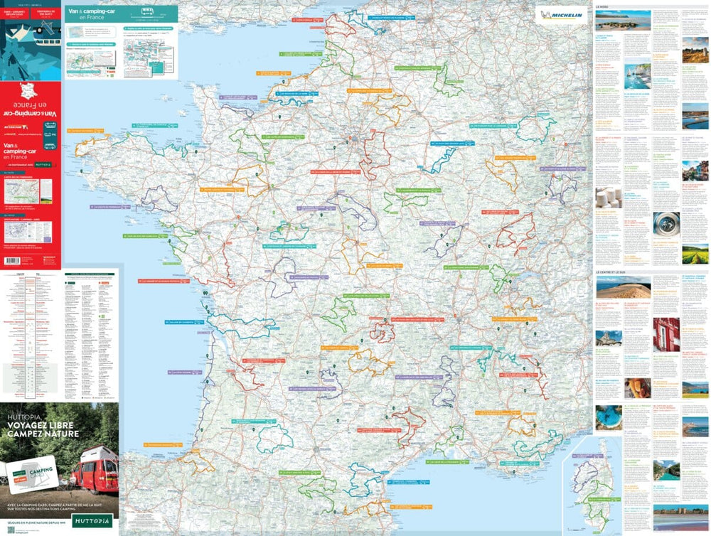 Carte n° 768 - Van et camping-car en France | Michelin carte pliée Michelin 