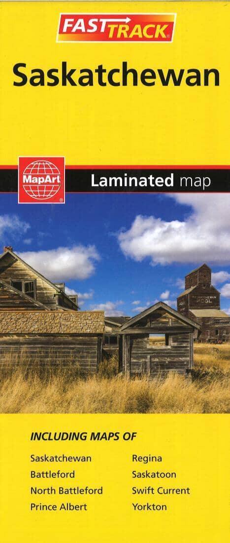 Saskatchewan Laminated Province Map | MapArt Road Map 