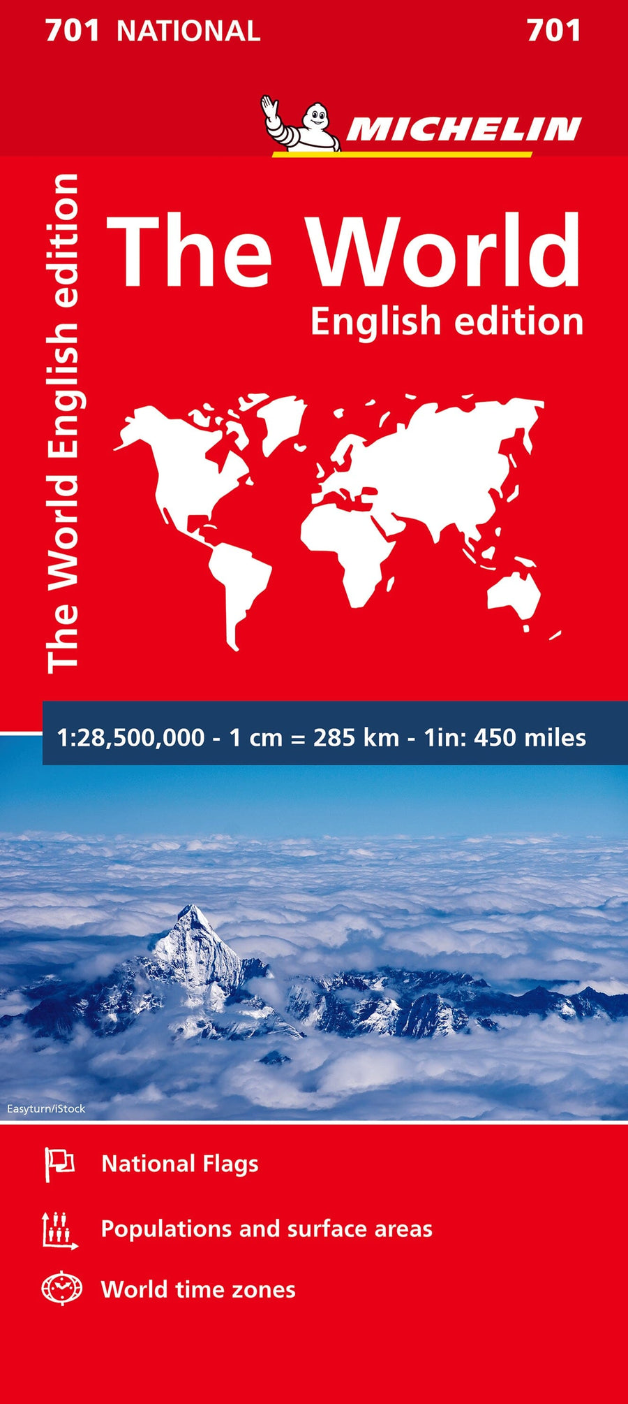 Carte pliée n° 701 - Le Monde (en anglais) | Michelin carte pliée Michelin 