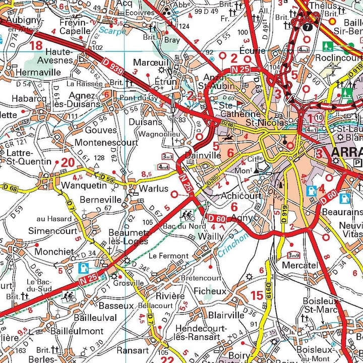 Carte régionale n° 511 - Hauts-de-France 2022 | Michelin carte pliée Michelin 