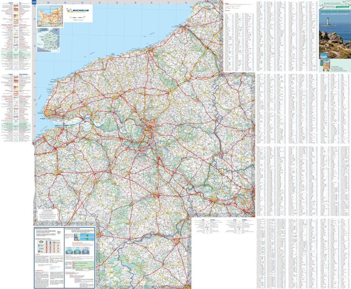 Carte régionale n° 513 - Normandie 2022 | Michelin carte pliée Michelin 