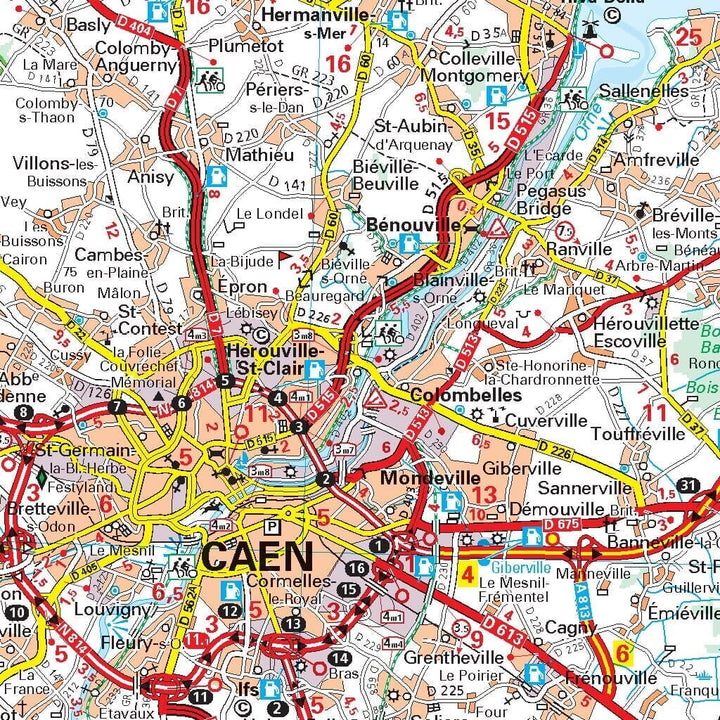 Carte régionale n° 513 - Normandie 2022 | Michelin carte pliée Michelin 