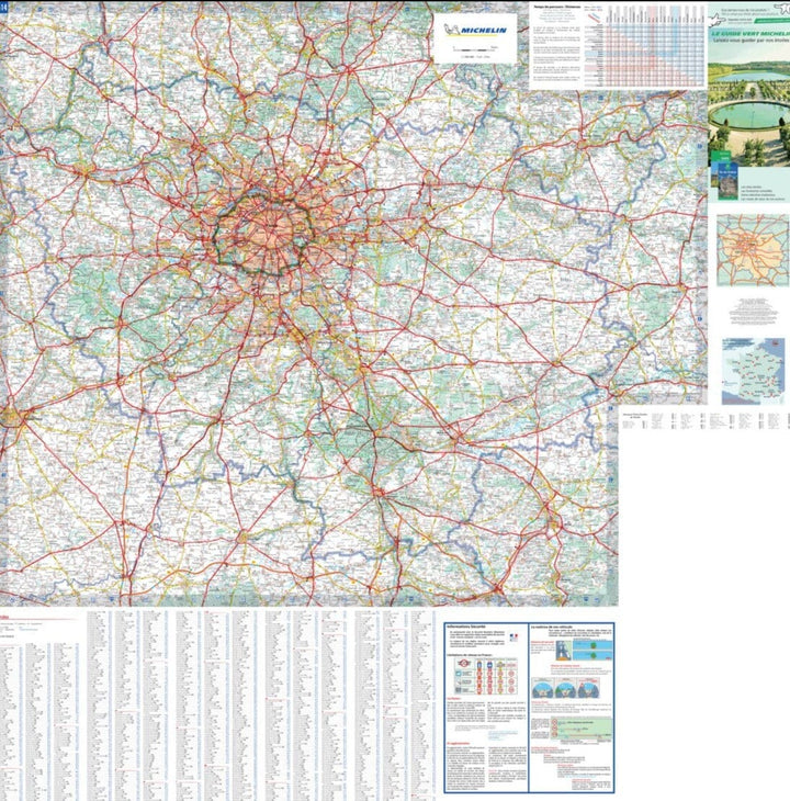 Carte régionale n° 514 - Ile-de-France 2022 | Michelin carte pliée Michelin 