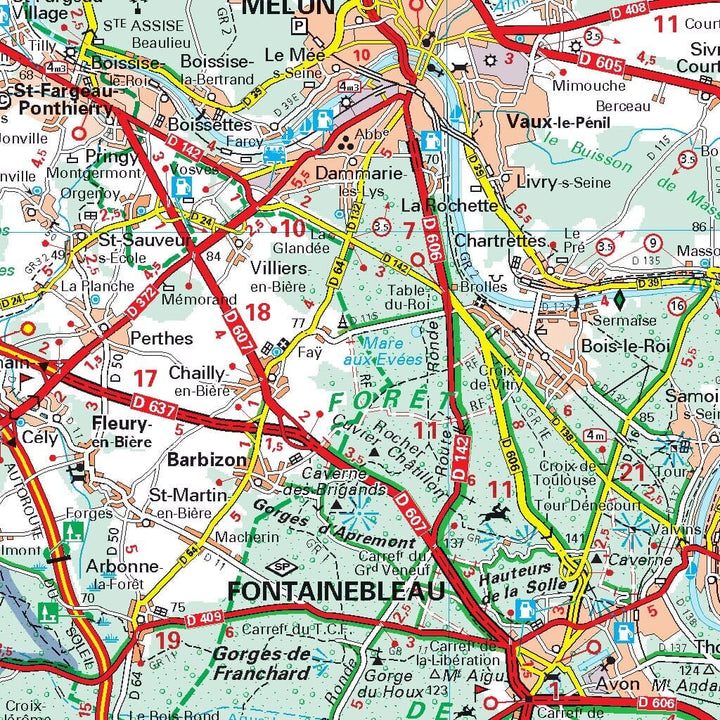 Carte régionale n° 514 - Ile-de-France 2022 | Michelin carte pliée Michelin 