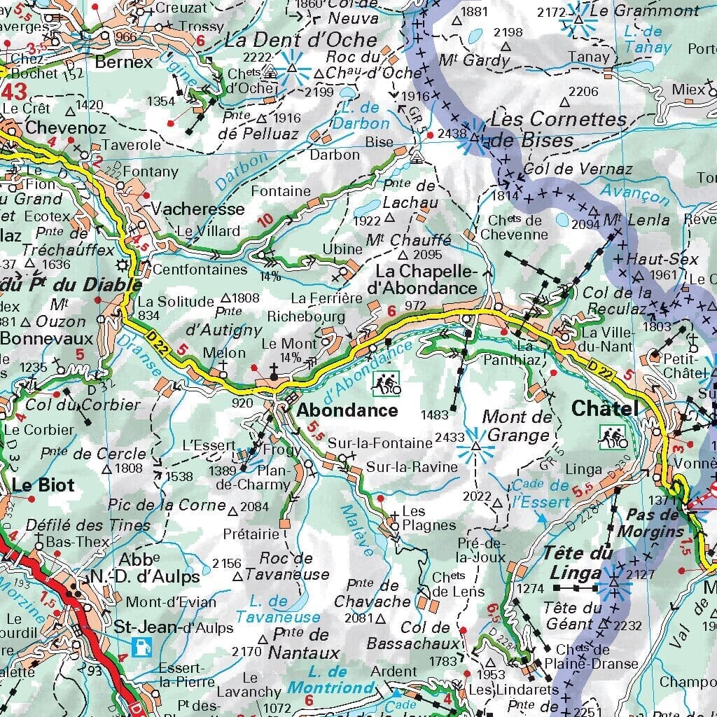 Carte régionale n° 523 - Auvergne-Rhône-Alpes : Rhône-Alpes 2022 | Michelin carte pliée Michelin 