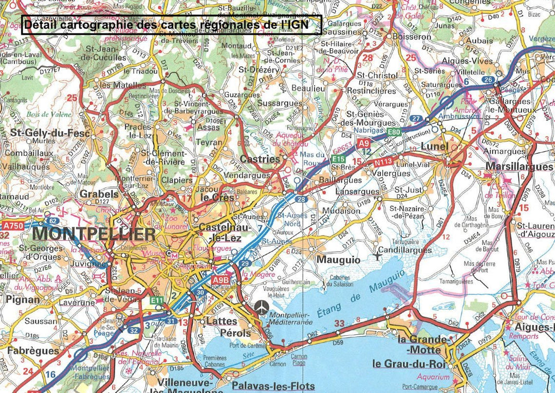 Carte régionale n° 8 : Centre - Val de Loire | IGN carte pliée IGN 