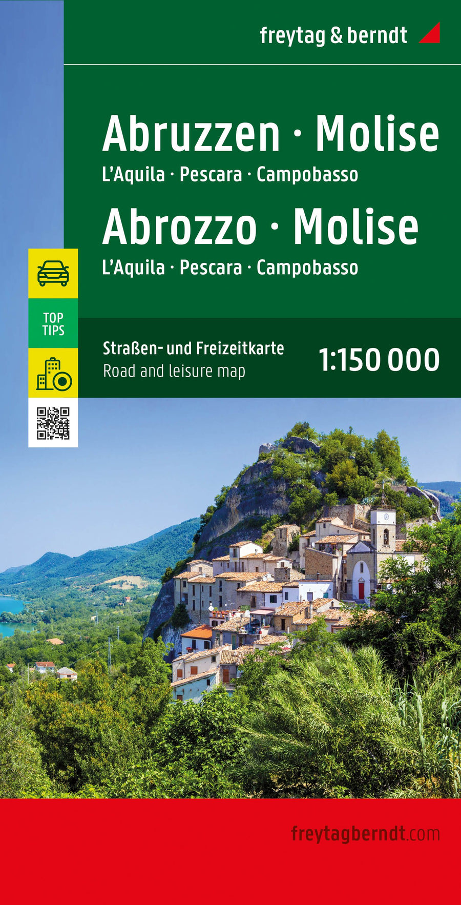 Carte routière - Abruzzes & Molise (L'Aquila, Pescara, Campobasso) | Freytag & Berndt carte pliée Freytag & Berndt 
