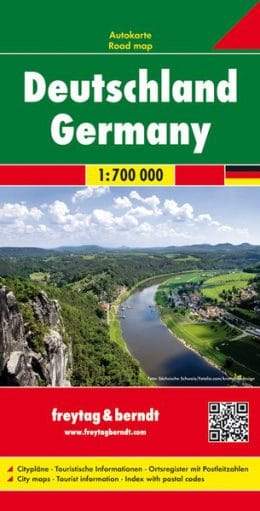Carte routière de l'Allemagne au 1 / 700 000 | Freytag & Berndt - La Compagnie des Cartes