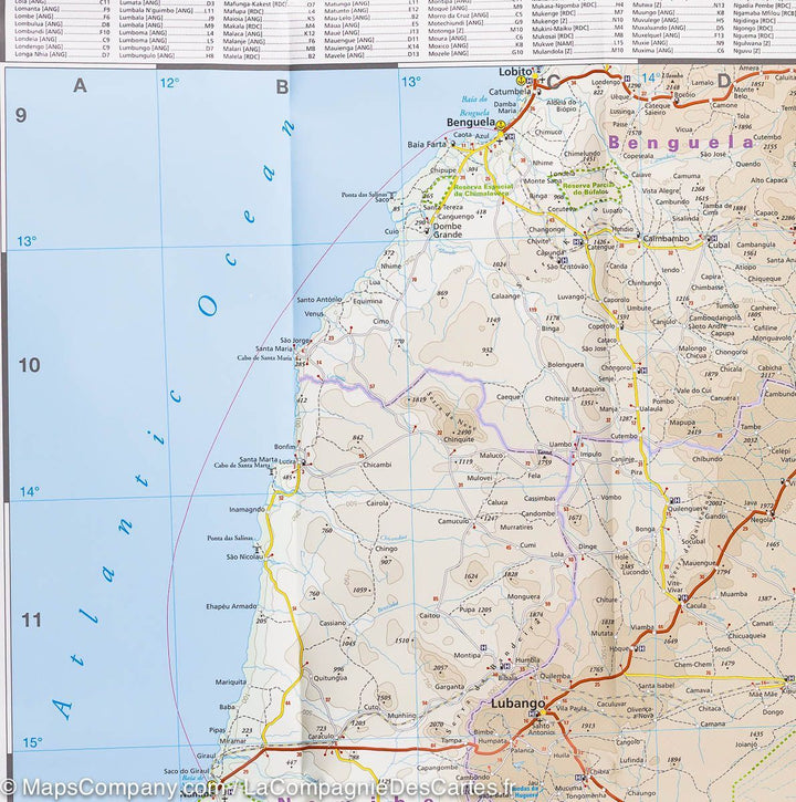 Carte routière - Angola | Reise Know How carte pliée Reise Know-How 