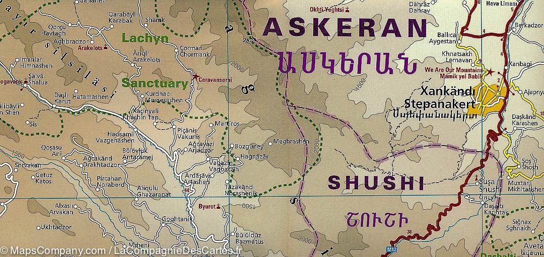 Carte routière de l'Arménie | Reise Know How - La Compagnie des Cartes