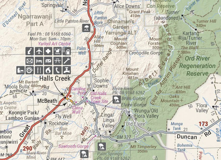 Carte routière - Australie, Great Desert Tracks Central | Hema Maps carte pliée Hema Maps 