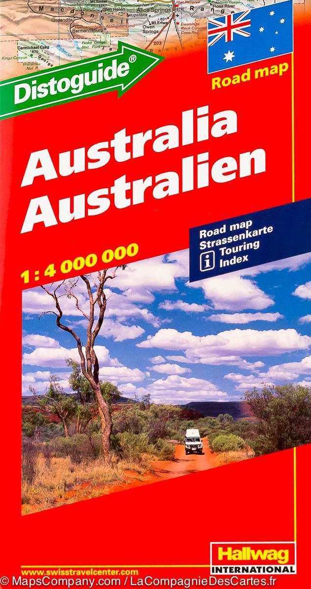 Carte routière - Australie | Hallwag carte pliée Hallwag 