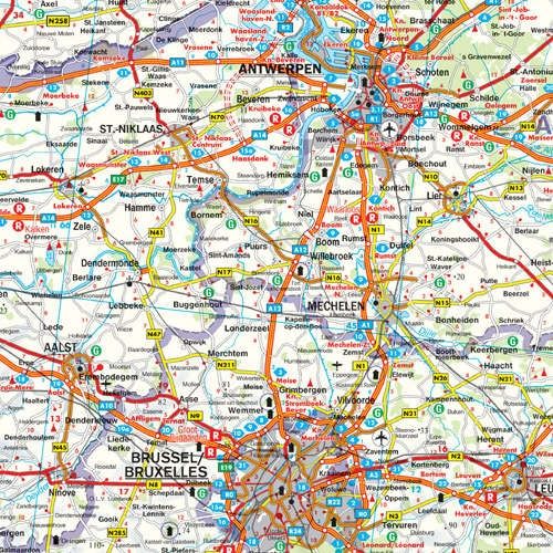 Carte routière - Belgique | Freytag & Berndt carte pliée Freytag & Berndt 