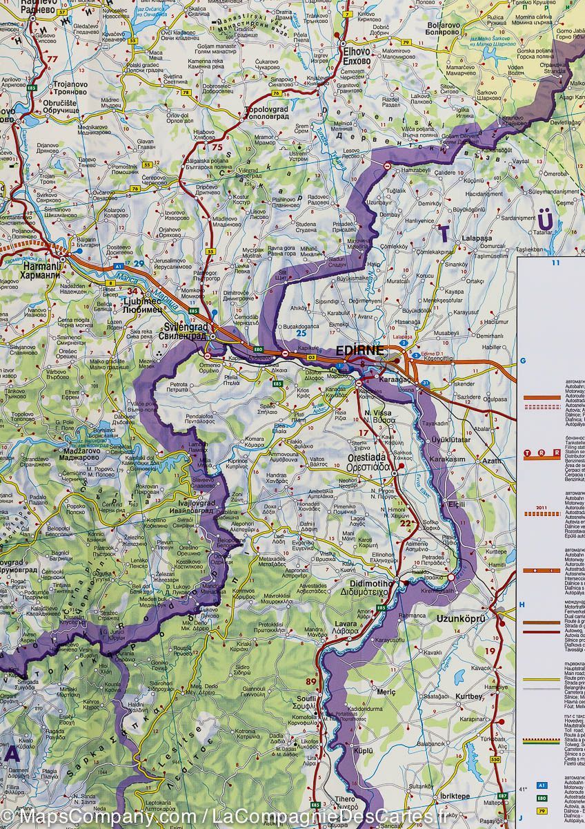 口コミ・レビュー評価が高いおすすめ人気商品の通販 - map Road Bulgaria des Compagnie La – Berndt & Freytag | 世界地図