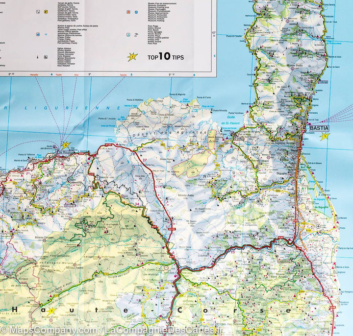 Carte routière - Corse | Freytag & Berndt carte pliée Freytag & Berndt 