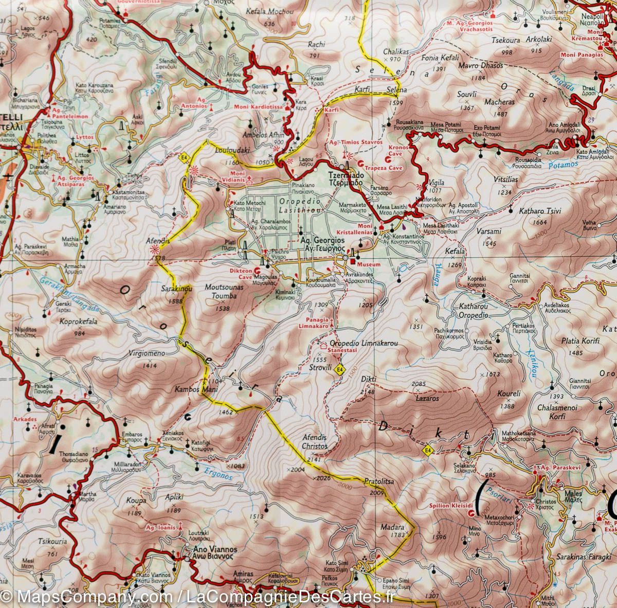 Road Map Crete National Geographic Travel and