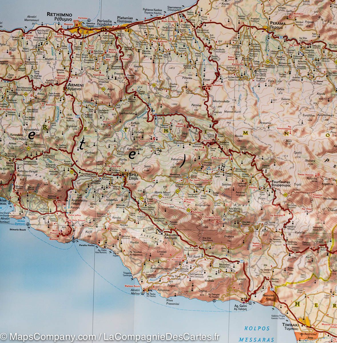 Road Map Crete National Geographic Travel and