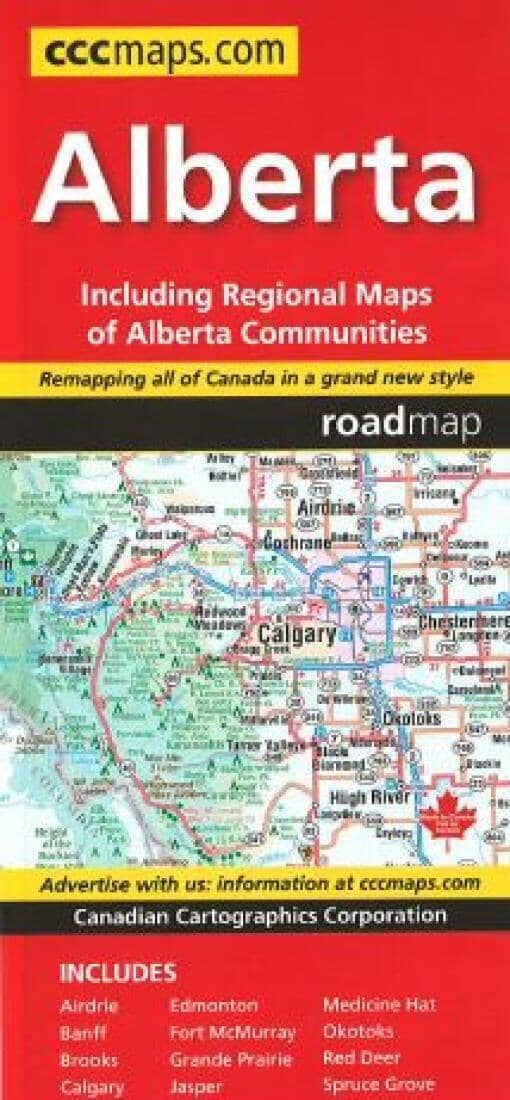 Alberta Road Map | Canadian Cartographics Corporation Road Map 