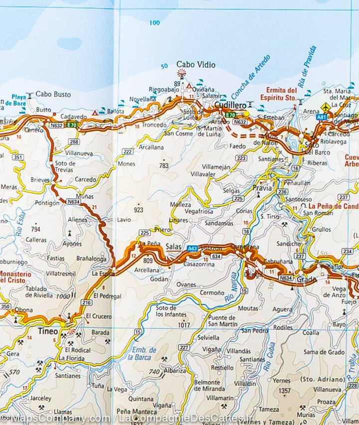 Carte routière - Espagne Nord : Chemin de St Jacques de Compostelle | Reise Know How carte pliée Reise Know-How 