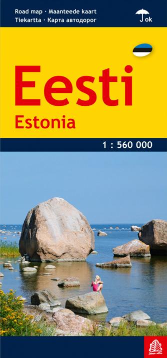 Carte routière - Estonie | Jana Seta carte pliée Jana Seta 