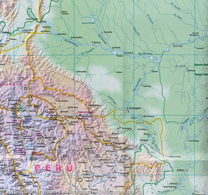 Carte routière et touristique - Pérou | Mapas Na Turismo carte pliée Mapas Na Turismo 