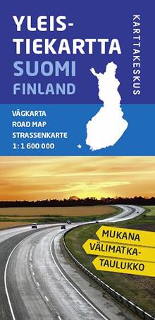 Carte routière - Finlande, Suomi Road map (Finlande) | Karttakeskus carte pliée Karttakeskus 