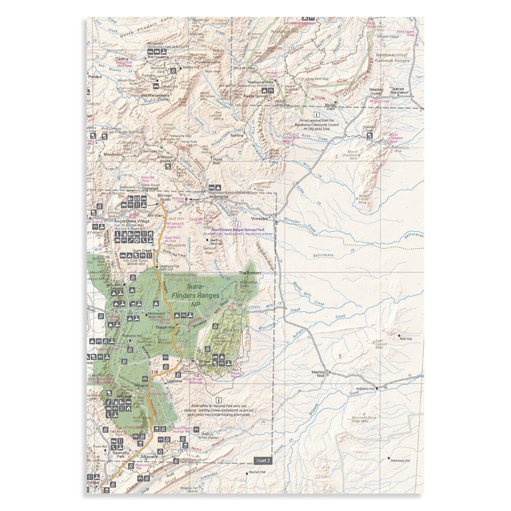 Carte routière - Flinders Ranges (Australie Méridionale) | Hema Maps carte pliée Hema Maps 