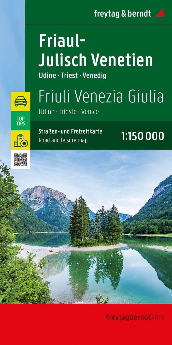 Carte routière - Frioul-Vénétie Julienne (Udine, Venise, Trieste, Italie) | Freytag & Berndt carte pliée Freytag & Berndt 