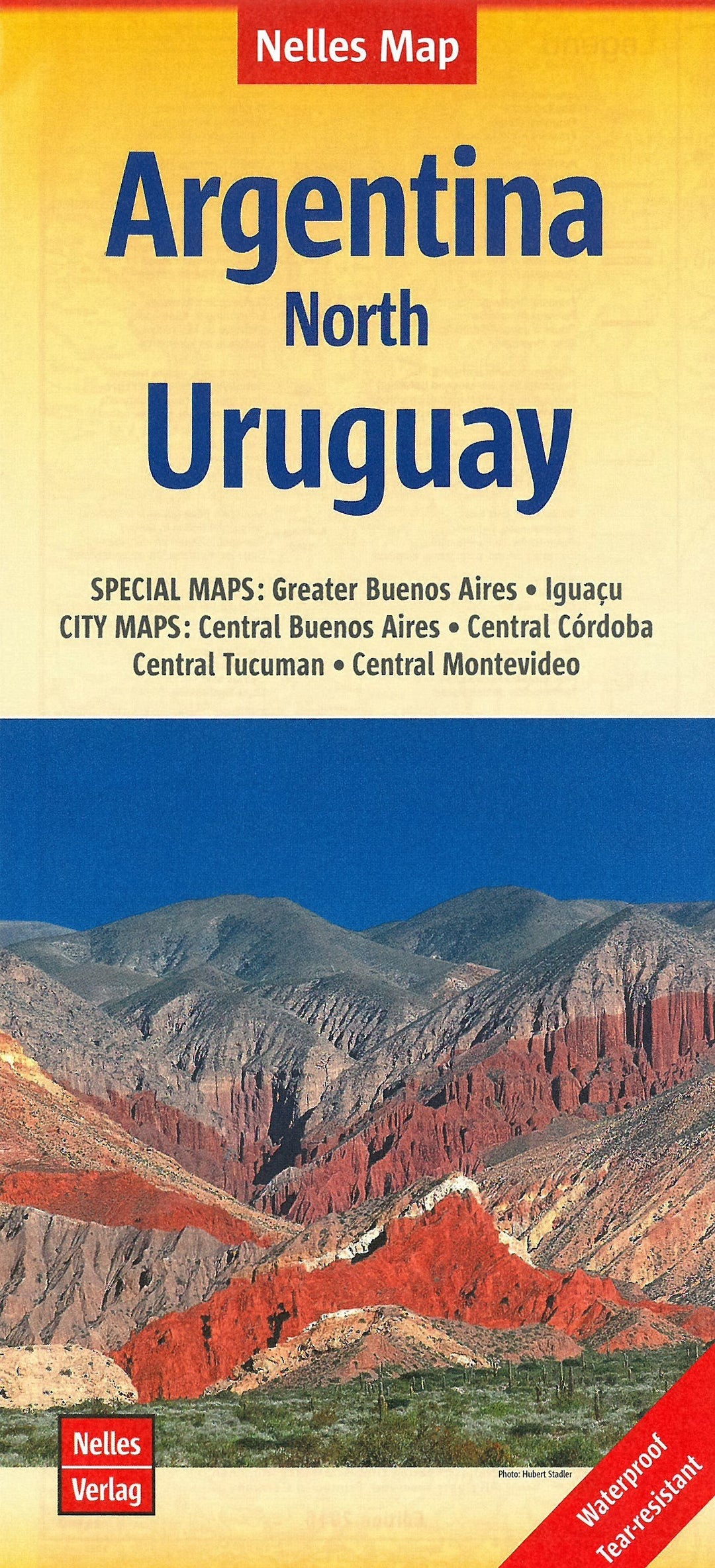 Carte routière imperméable - Argentine Nord & Uruguay | Nelles Map carte pliée Nelles Verlag 