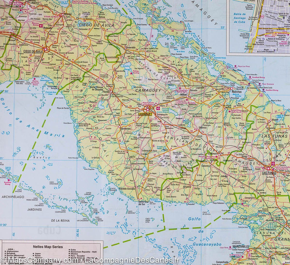 Carte routière imperméable - Cuba | Nelles Map carte pliée Nelles Verlag 