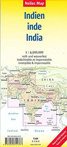 Carte routière de l'Inde | Nelles Map - La Compagnie des Cartes