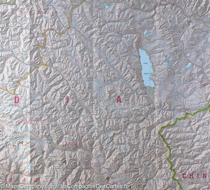 Carte routière du Ladakh et Zanskar (Inde) | Nelles Map - La Compagnie des Cartes