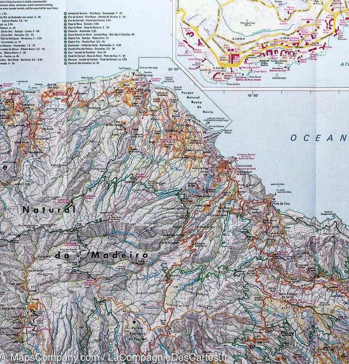 Carte routière imperméable - Madère | Nelles Map carte pliée Nelles Verlag 