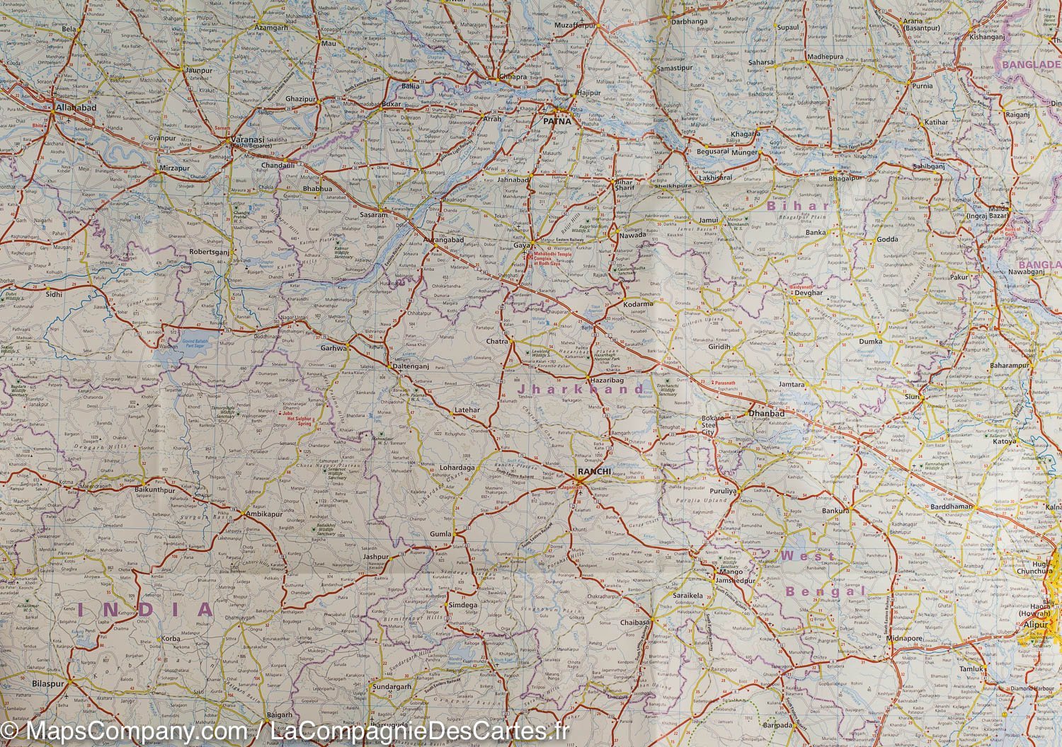Road map - India Northeast | Reise Know How – La Compagnie