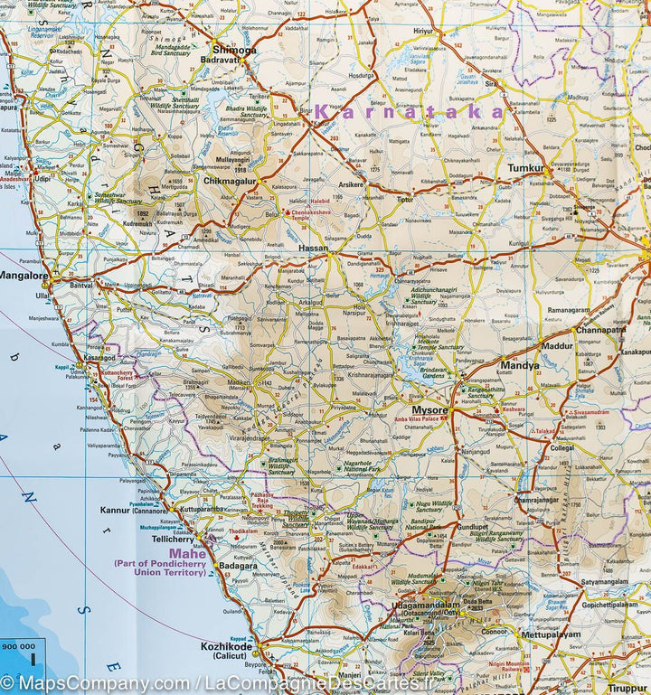 Carte routière - Inde Sud | Reise Know How carte pliée Reise Know-How 