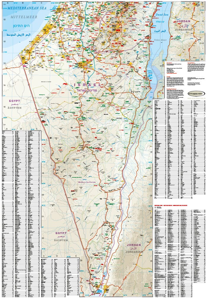 Road Map Israel Palestine Reise Know How