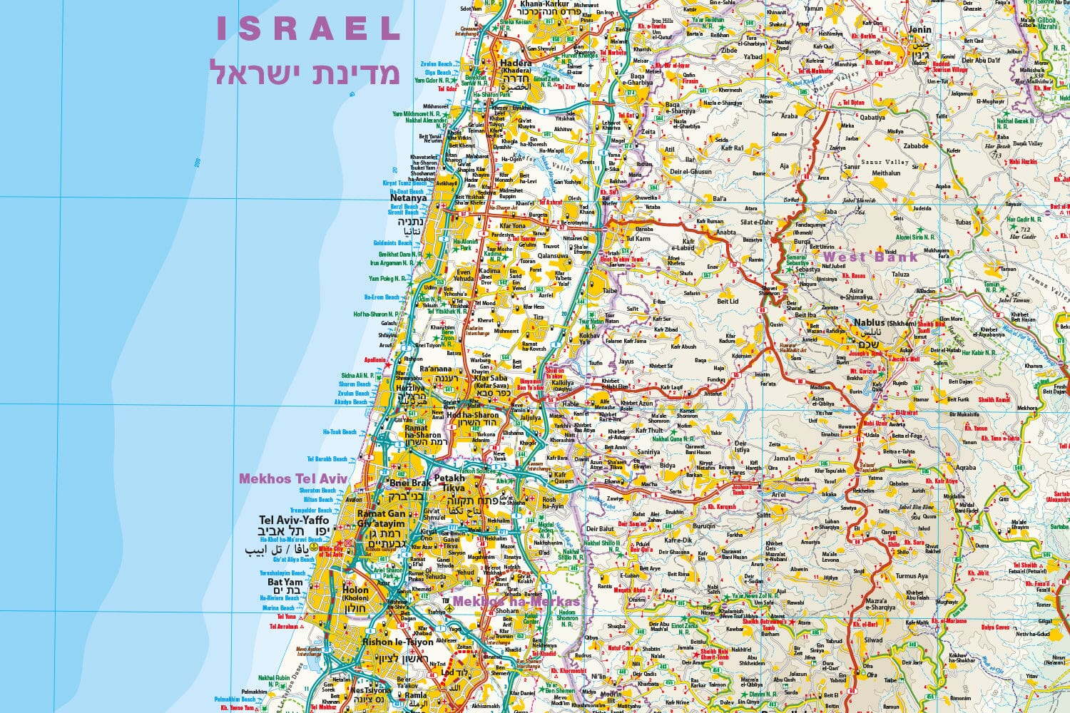 Road Map Israel Palestine Reise Know How