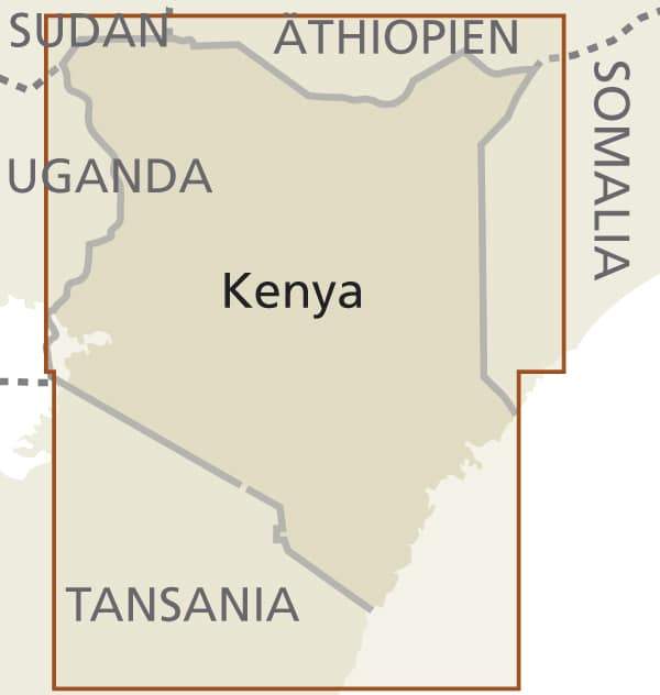 Carte routière du Kenya | Reise Know How - La Compagnie des Cartes