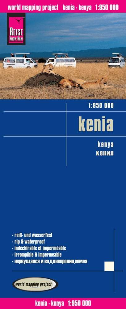 Carte routière du Kenya | Reise Know How - La Compagnie des Cartes
